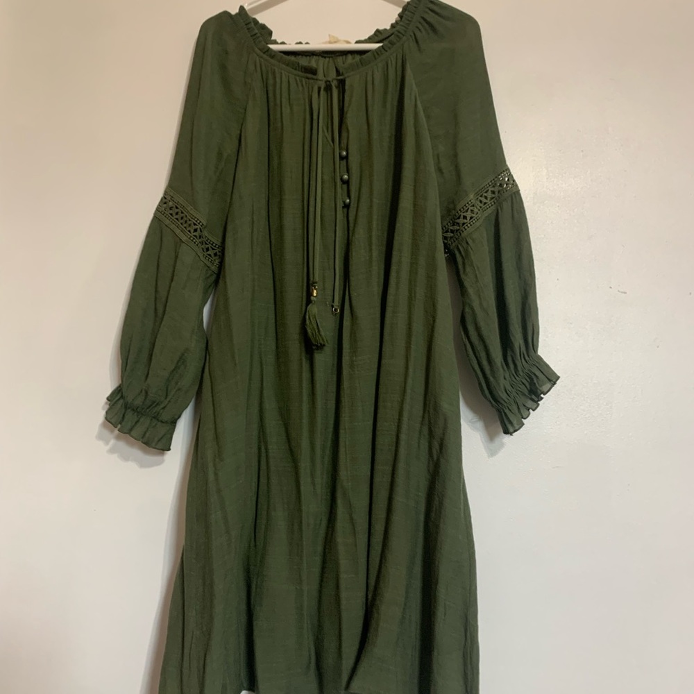 Boho Green Dress
